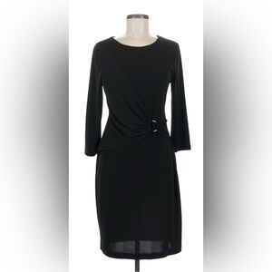 Connected Apparel Black Long Sleeve Dress